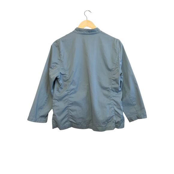 Eileen Fisher Cotton Jacket Women Size Large Light Blue Blazer Career Classic‎ - Picture 2 of 6